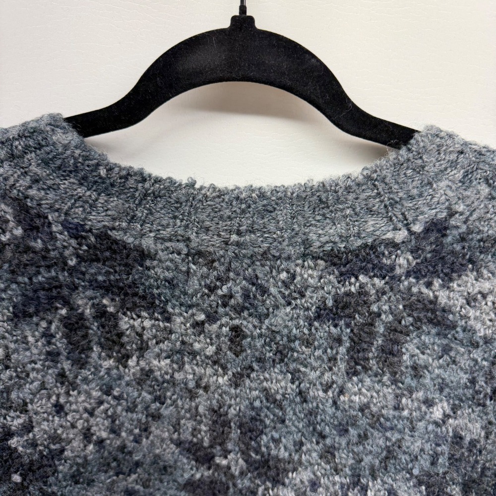 Vintage Newton Trading Co Mens XL Textured Knit Wool Blend Sweater Grandpa Crew - Picture 5 of 7
